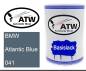 Preview: BMW, Atlantic Blue, 041: 500ml Lackdose, von ATW Autoteile West.